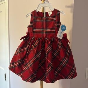 Carter Christmas dress, 9 months, never worn. Matching bloomers
